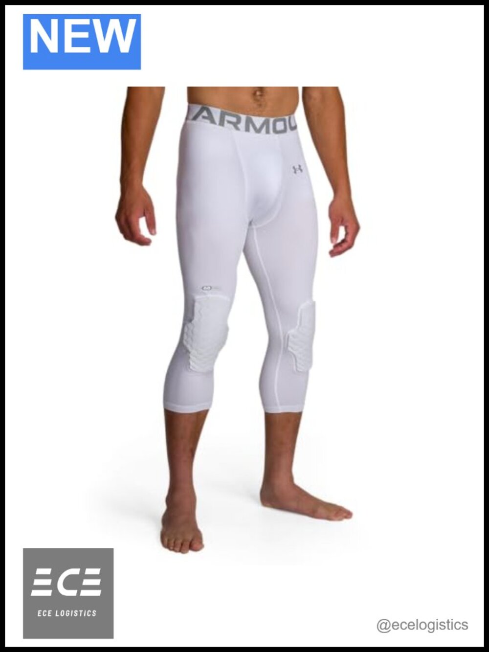 Men's Basketball Compression Tights with Knee Pads Moisture Wicking Fitted